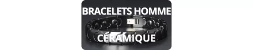 Bracelets homme céramique - Gourmette pas cher - Hommebijoux