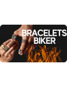 Men's biker bracelets / bracelets