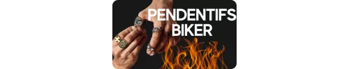 Biker-Totenkopf-Anhänger für Herren mit gratis Kette
