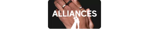 Alliance mariage homme - Alliance acier inoxydable - Hommebijoux