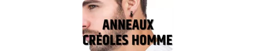 Men's ring earrings - Hoop earrings - Hommebijoux