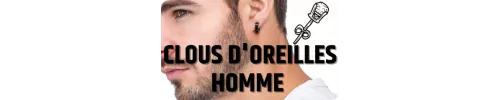 Men's stud earrings - Men's diamond earrings - Hommebijoux