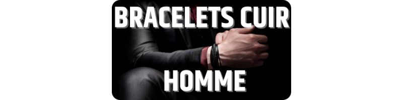 Bracelet cuir homme - Bracelet cuir homme personnalisé - Hommebijoux