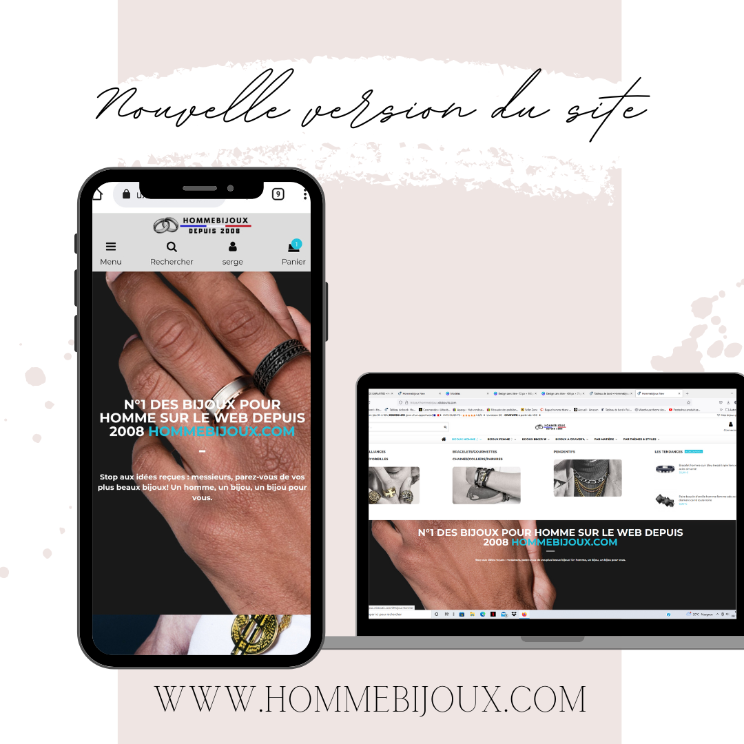 Lancement du nouveau site HommeBijoux